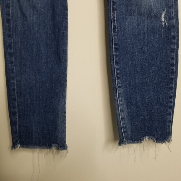 Paige Jeans Womens Size 27 Verdugo Ankle Cropped Distressed Raw Hem Skinny - Picture 4 of 16